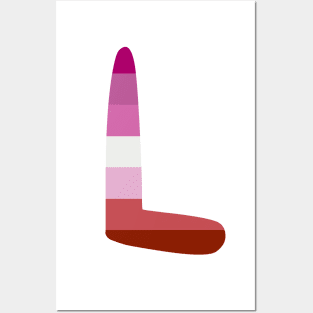 Lipstick Lesbian L Posters and Art